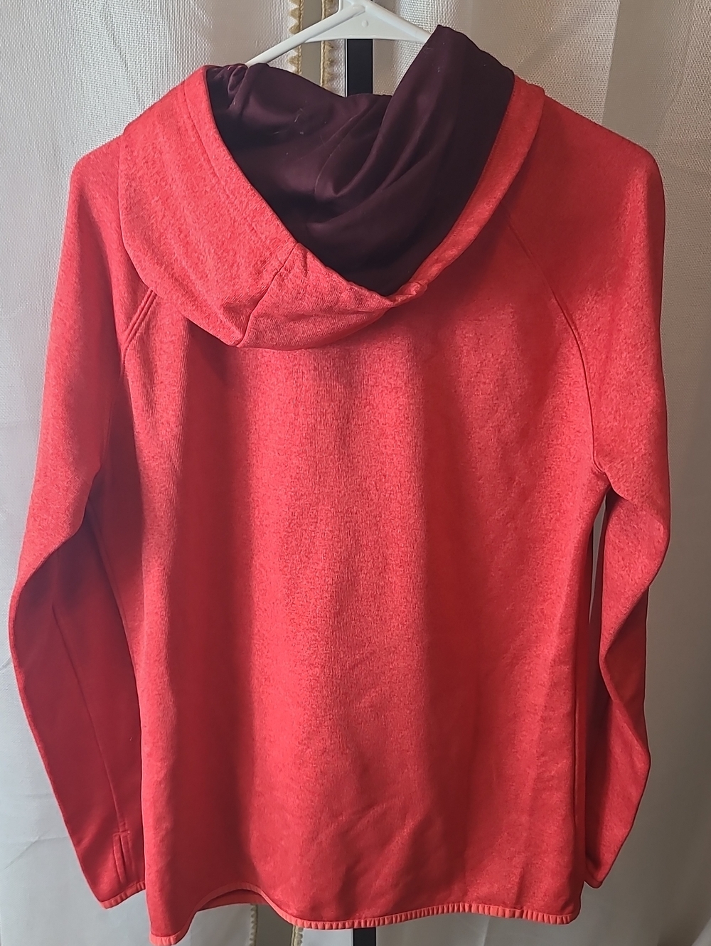 The North Face Red Logo Polyester Hoodie Sweatshirt Womens Large - Picture 4 of 4
